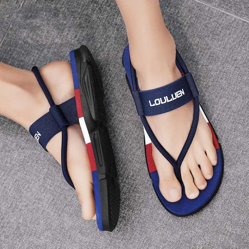 New Arrival Shevalues New Summer Mens Sandals Casual Smooth Outdoor Beach Shoes Fashion Home Smooth Soft Anti Slip Cloud Sandals T250220