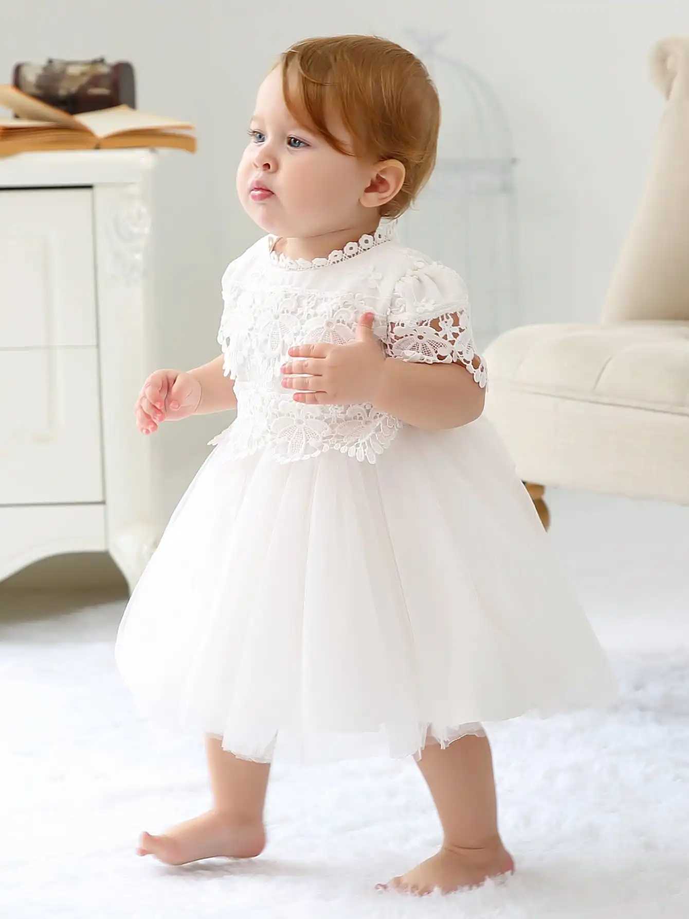 Christening Gowns Baby Christening Dress Birthday Outfit for Baby Girls 3 Months Baby Dress X250220