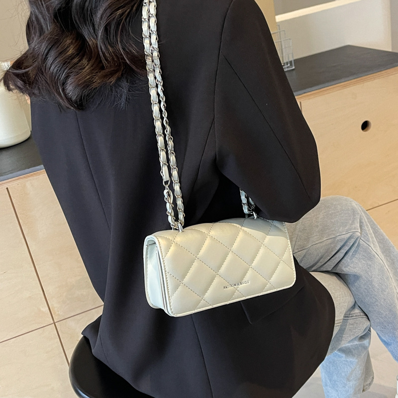 Free shipping NEW hot 2025 new designer Shoulder Bags For womans Dia grid chain handbag Small square fashion women crossbody bag