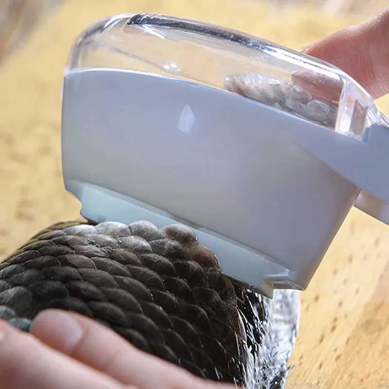 Dog Travel Bowls Bags 1pc Multifunction Fish Scale Remover Peeling Skin Scraper Fish Scaler Kitchen Tools Fast Fish Scale Remover Descaler Tool Gadge 