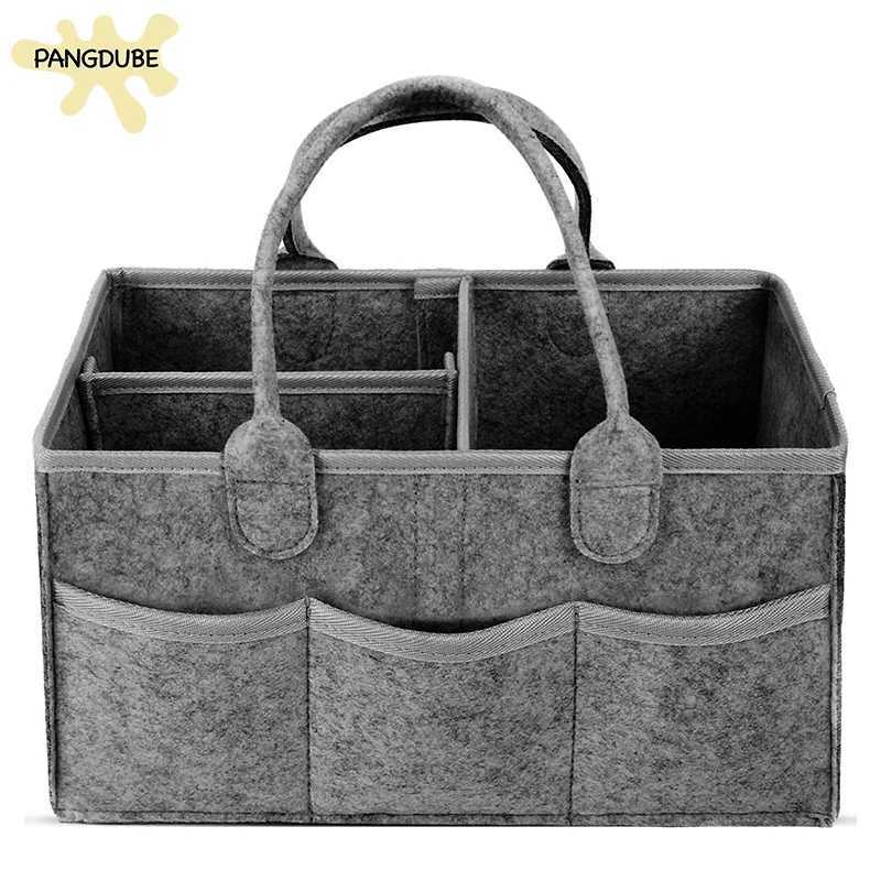 Multifunctional Felt Diaper Bags Baby Newborn Things Nursery Organizer Diaper Stackers Caddies Diaper Pouch Large Storage Bag X250220