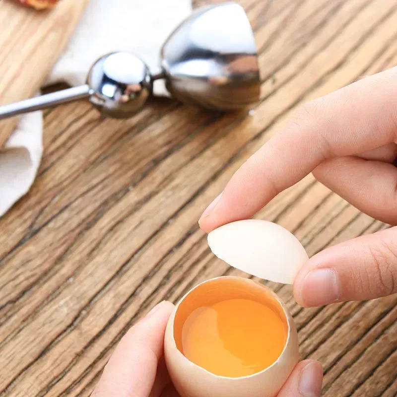 Egg shell Boiled Cooked Topper Egg Cracker Snipper Stainless Kitchen Tool Steel Cutter Opener Scissor Clipper egg cooker 250218