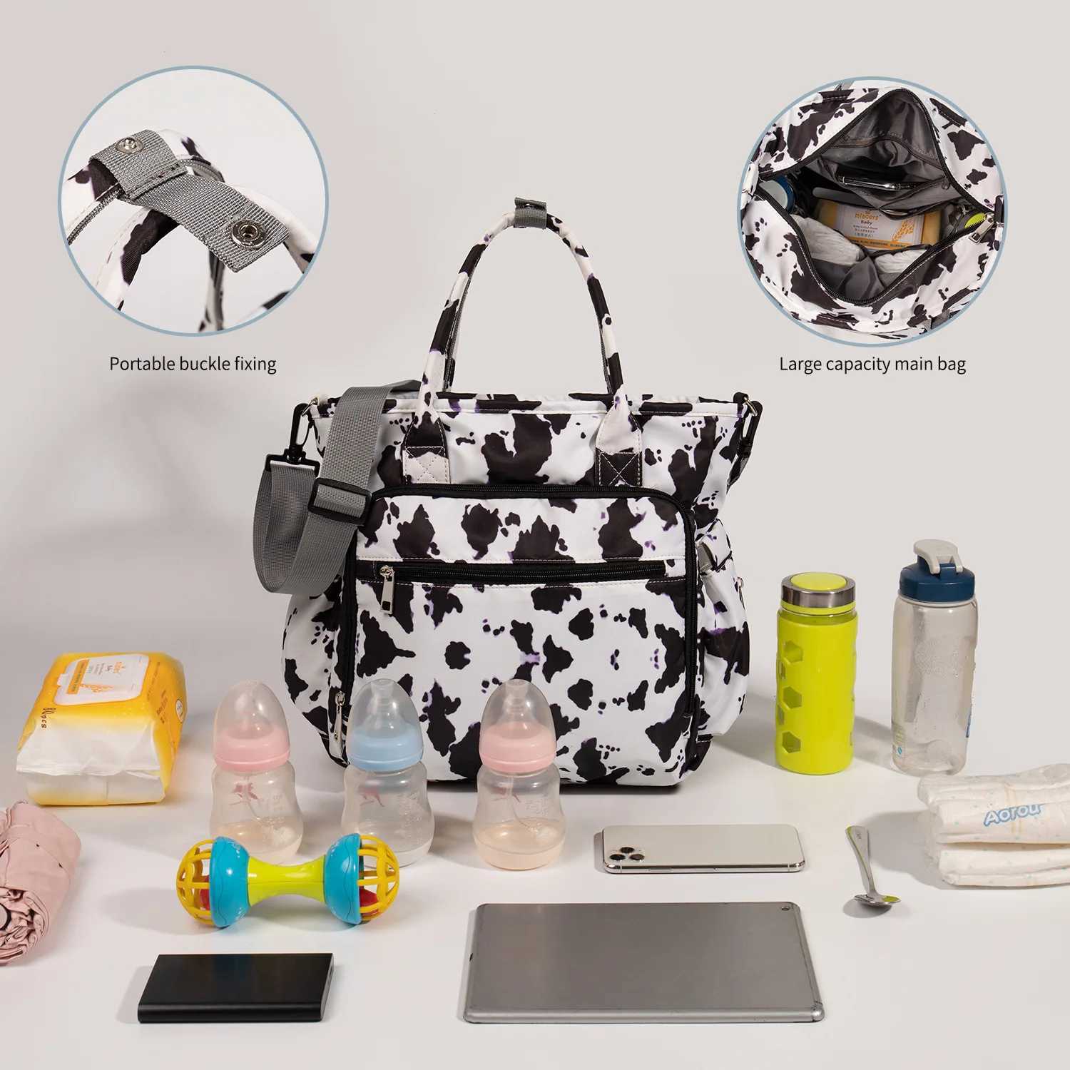 Lequeen Multi-function Mummy Maternity Bag Large Capacity Baby Bag for Mom Travel Stroller Bag Baby Stuff Organizer Diaper Bags X250220