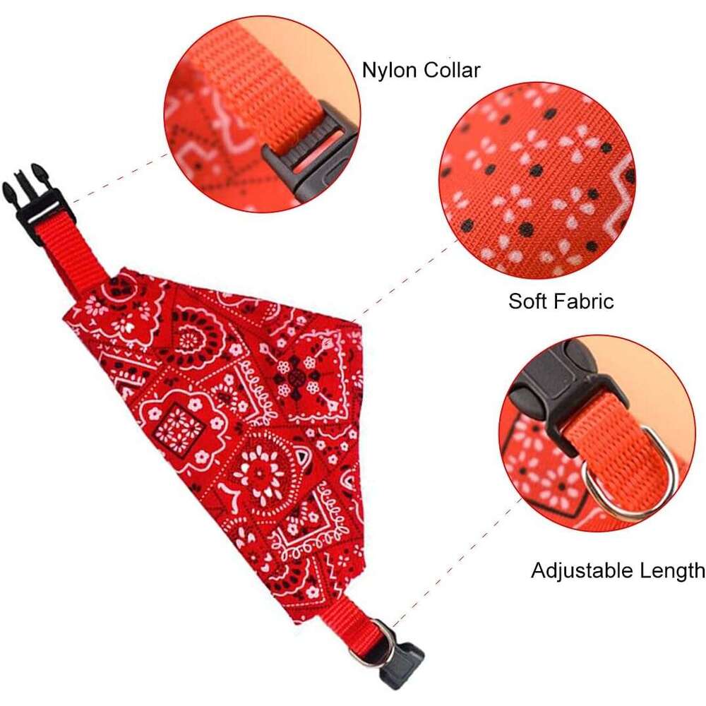 Dhpet Pet Dog Bibs Do Not Wet Hair Cat Triangular Towel--Four-piece set