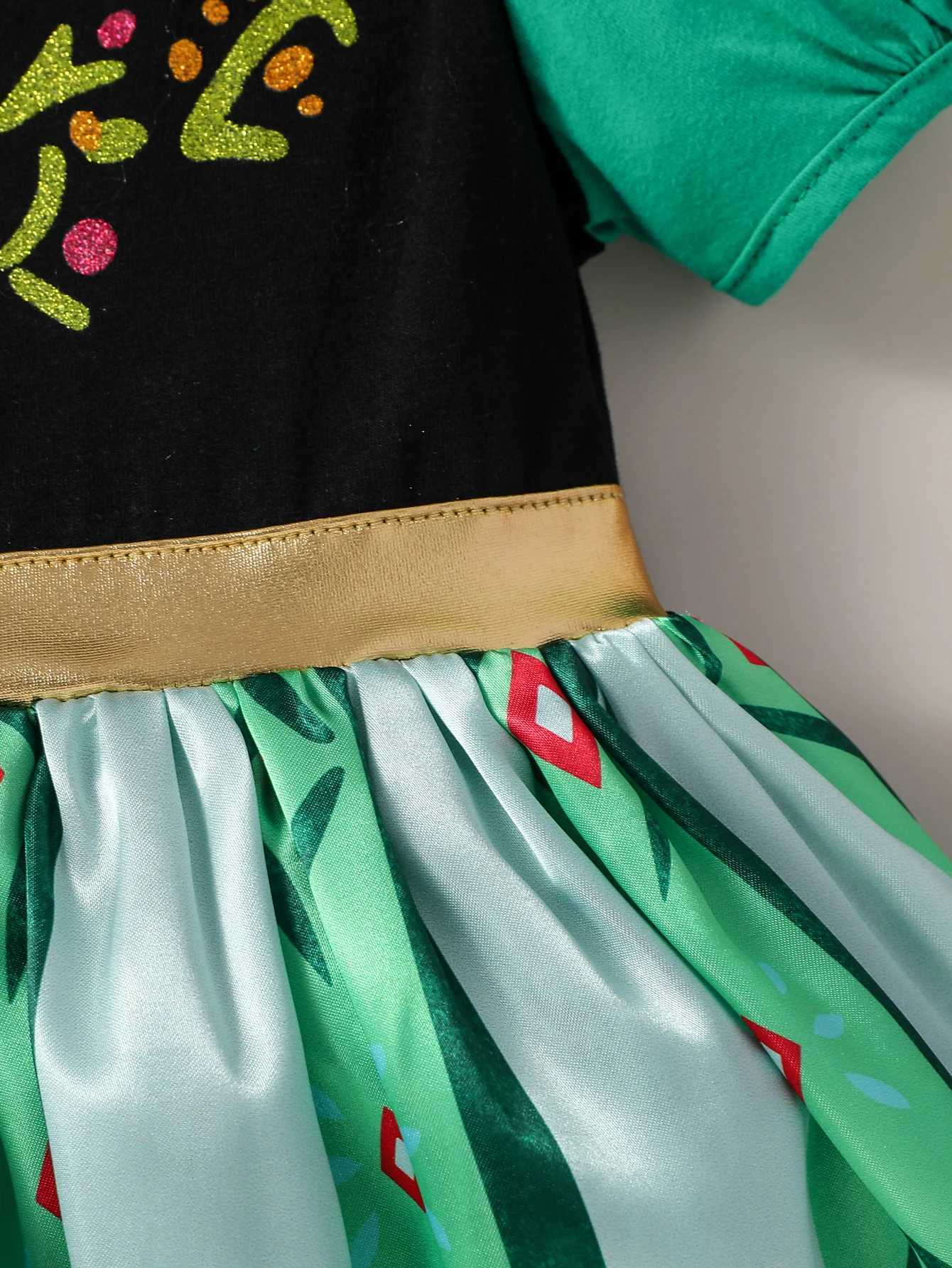Baby Girls Fall Short Sleeve Print Floral Fashion Princess Dress For Vacation Outdoor 3-18M Clothing Wear X250220