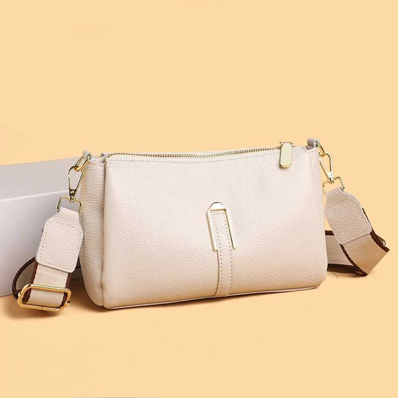 100% Genuine Leather Womens Bag Handbag 2024 Luxury Cow Leather Women Shoulder Crossbody Bag Fashion Female Messenger Phone Bag Z250220