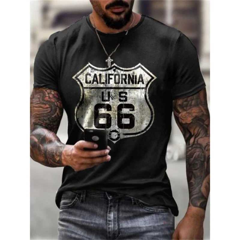 2023 T-SHIRT FOR MAN Fashion new 3D digital print summer hot-selling short-sleeve O neck mens sports retro style T-shirt Top W250220
