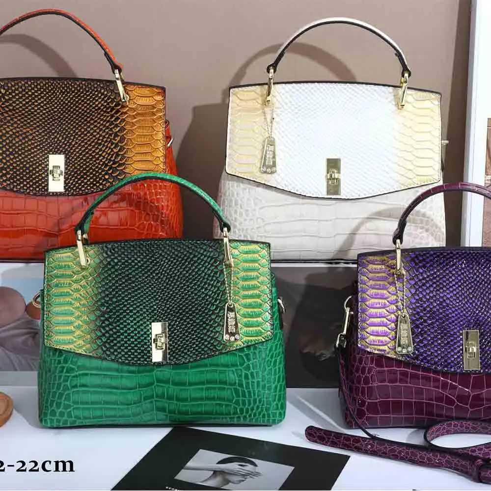 Fashion Snake Skin Woman Shoulder Bags Luxury Patent Leather High Quality Lady Handbag Wedding Party Casual Tote Bag 2023 New Z250220
