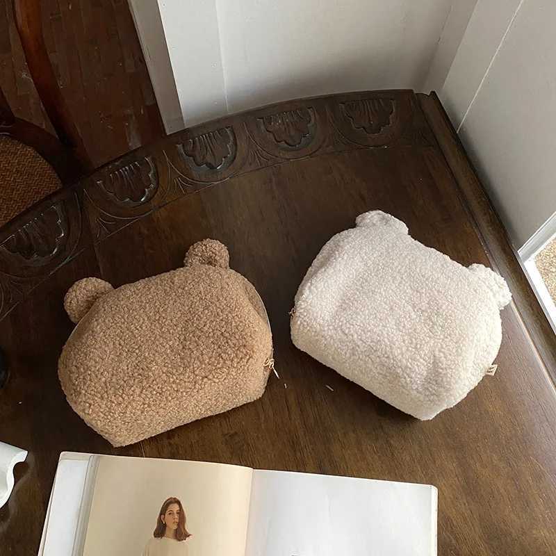 Cute Plush Mommy Bag Clutch Purse Handbags Portable Shell Storage Bag Womens Cosmetic Bag Travel Storage Bags X250220