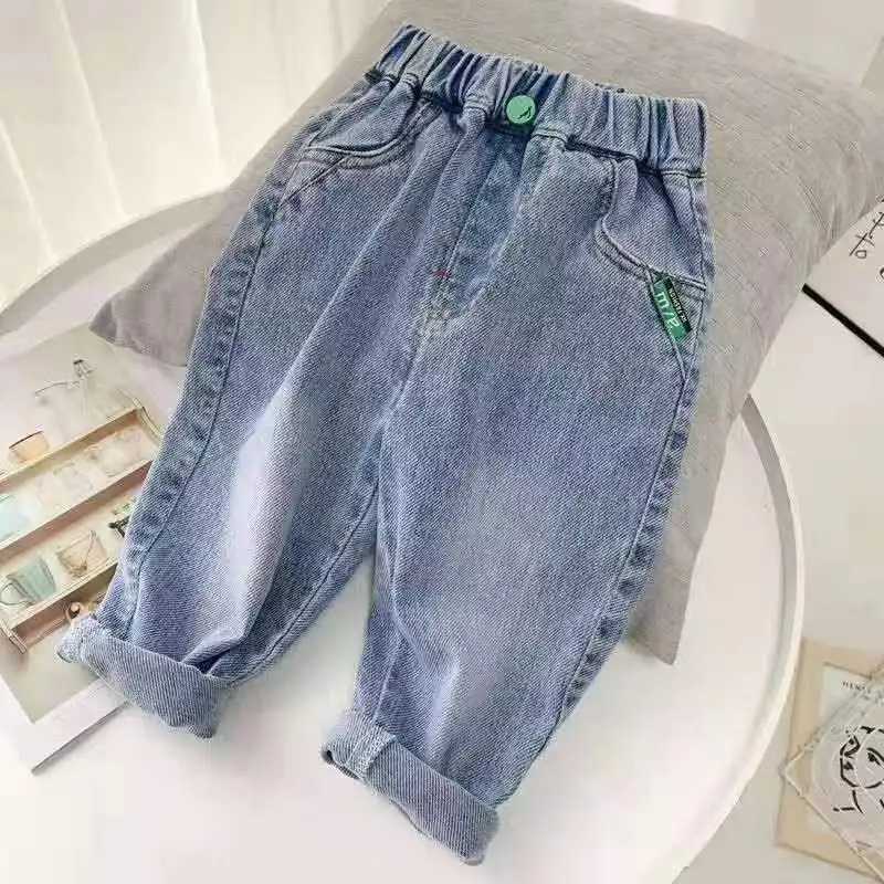 Boys jeans spring/summer new childrens clothing casual soft jeans Korean boys baby pants 2 4 6 8Y Z250220
