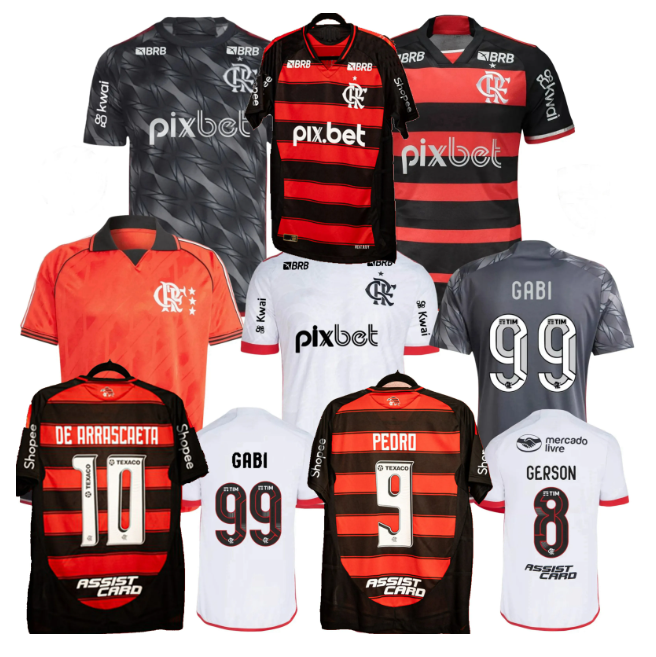 24 25 26 Flamengo soccer jerseys WALLACE YAN DE ARRASCAETA 2024 2025 2026 GERSON B. HENRIQUE Player version Women camisa Football Shirt Men Uniforms
