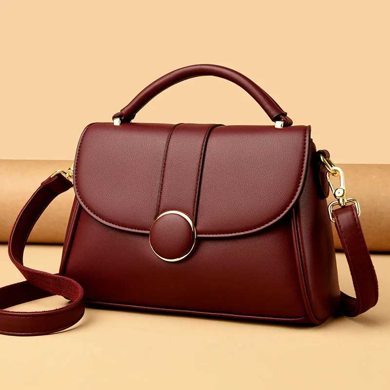 Fashion solid color leather womens cross body luxury womens shoulder designer novice bag womens handbag Sac A Main Feminina Z250220