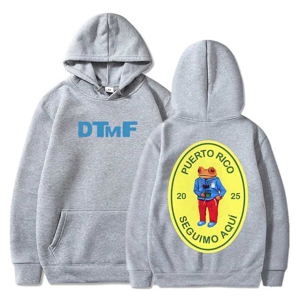 DTMF Deb Tirar M s Fotos 2025 New Album Hoodies Bad Rabbit Singer Printed Sportswear Mens Womens Zipper T-shirt X250220