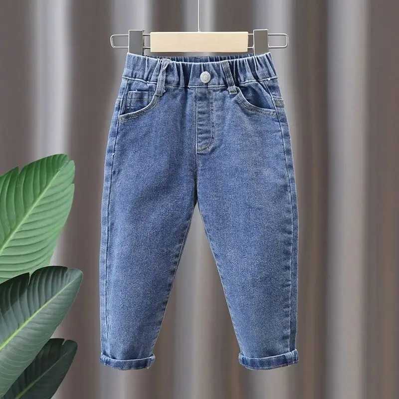 Kids Boys Jeans Spring and Autumn Trousers Childrens Stretch Slimming Pants Baby Casual Pants Z250220