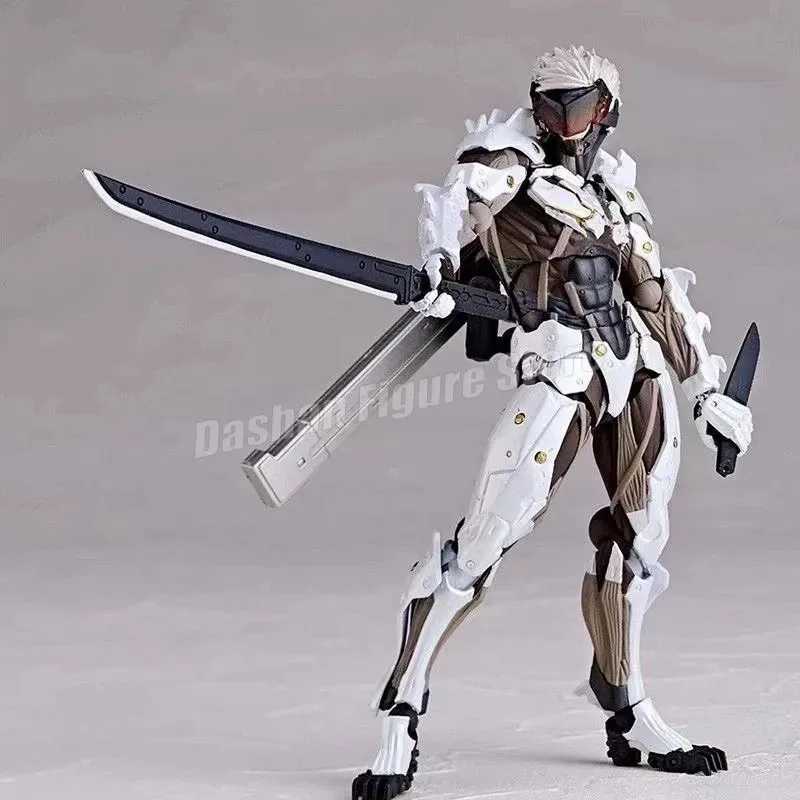 Kaiyodo Revoltech Metal Gear Solid Raiden Action Figure PVC Movable Model #140 Collection 15cm Solid Snake Jack Figurine Toys T250220