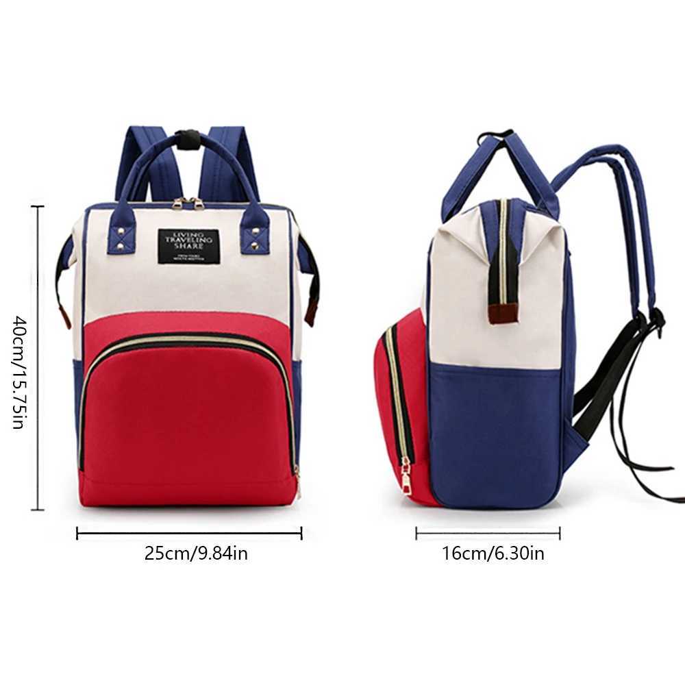 Fashionable and multifunct mummy bag large capacity storage backpack baby bottle insulation storage bag diaper organize backpack X250220