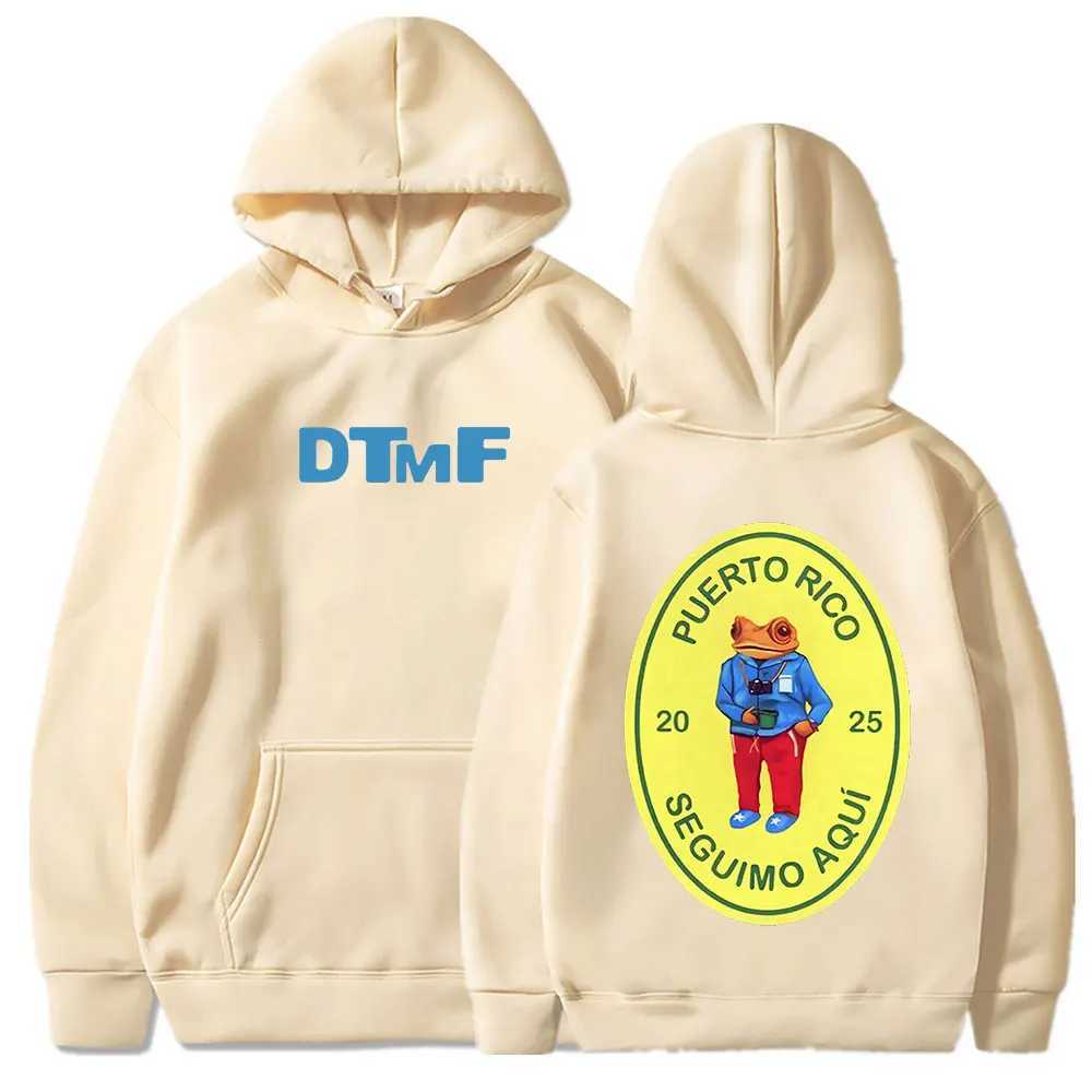 DTMF Deb Tirar M s Fotos 2025 New Album Hoodies Bad Rabbit Singer Printed Sportswear Mens Womens Zipper T-shirt X250220