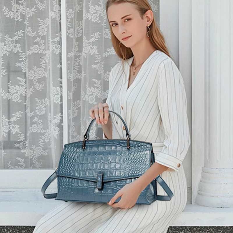 New Fashion Alligator Women Handbags Genuine Leather Ladies Shoulder Bags Female Brand Luxury Real Natural Leather Crossbody Bag Z250220