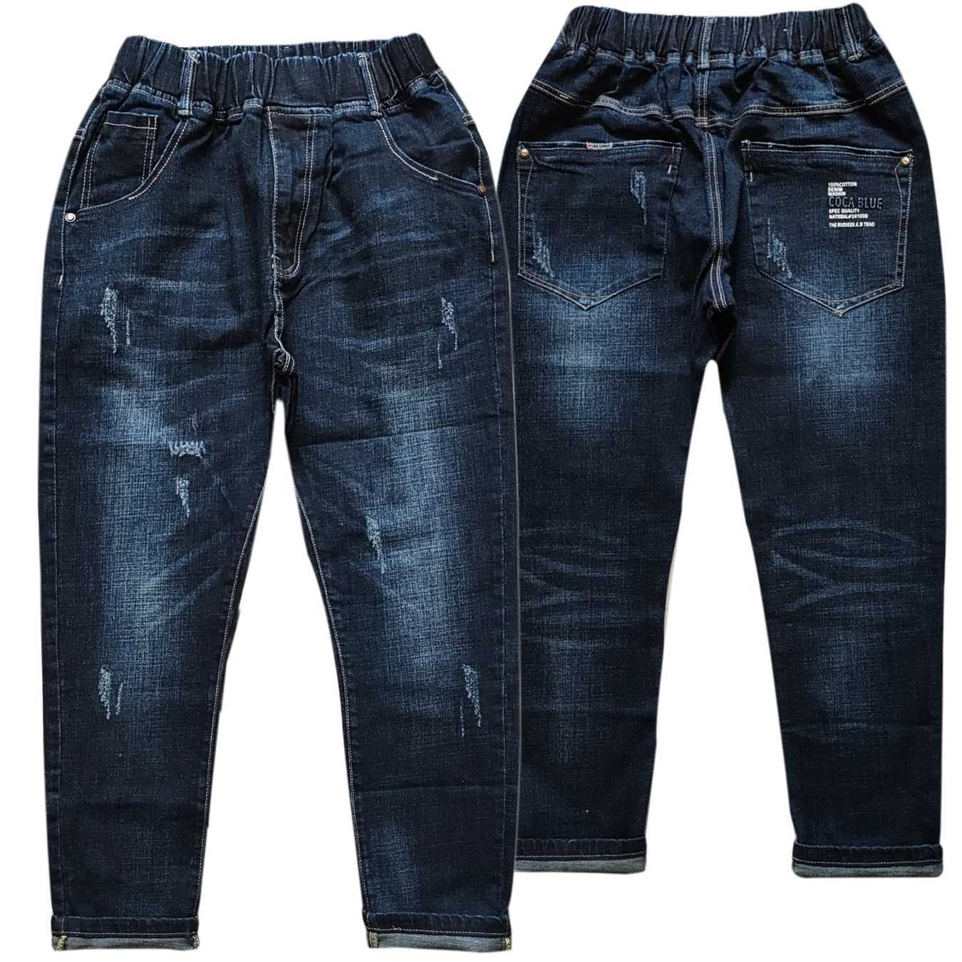 5122 teen jeans soft denim spring fall 11-17 years navy blue elastic waist Z250220