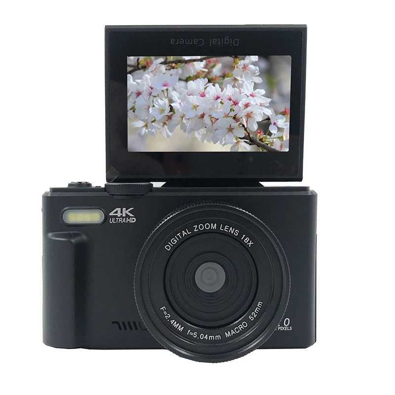 3 Flip Screen 64MP Digital Camera for Photography 4K Video Vlogging Camcorder YouTube Webcam Cameras 18X Digital Zoom Camera Z250220
