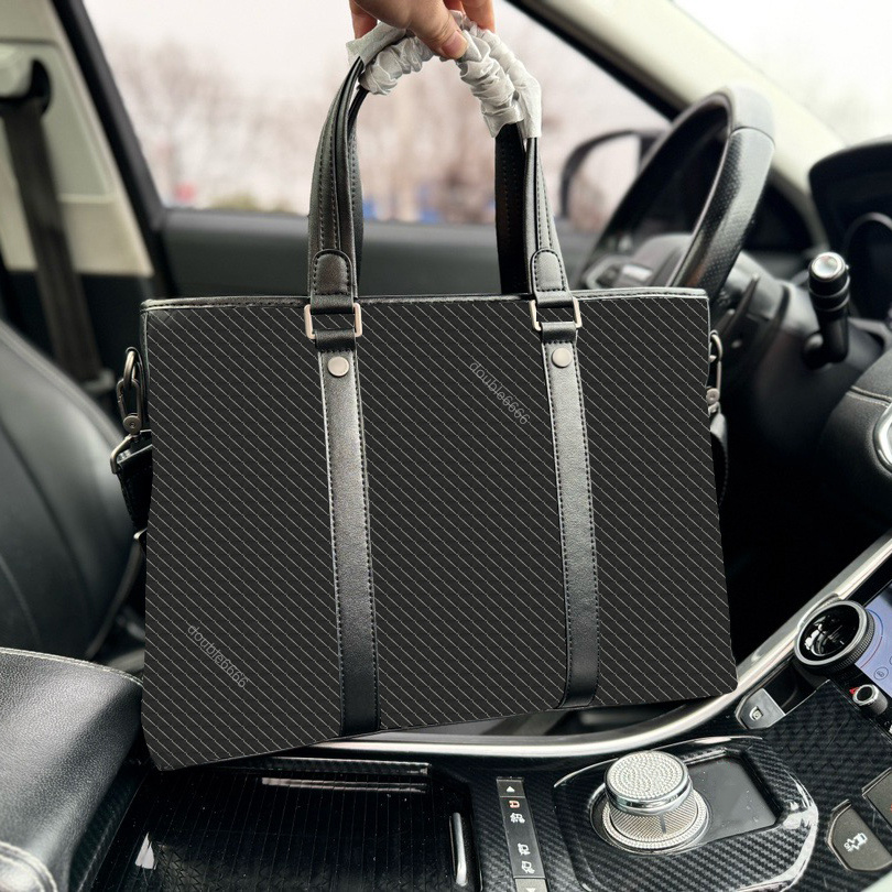 Briefcase Business Bag Crossbody Bag Fashion Men's Shoulder Bag Leather Laptop Bag Men's Computer Bag Messenger Bag Handbag Document Case Men's Bag Outdoor Bag