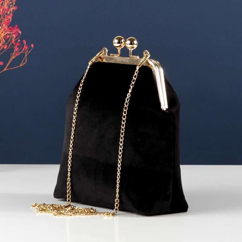 100% Veet Soft 5 Colors Shell Lock Bags Women's Handbags Chain Women Shoulder Crossbody Bag Fringe