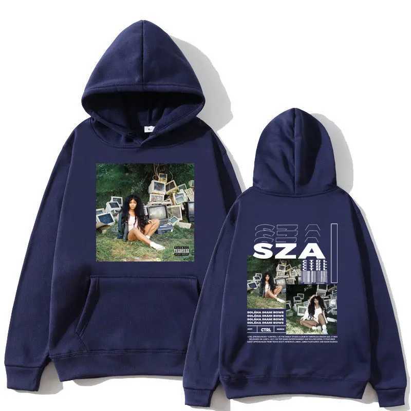 SZA Ctrl Music Album Cover Print Hoodies Men Women Fashion Hoodie Oversized Hip Hop Retro Sweatshirt Casual Flce Strtwear X250220