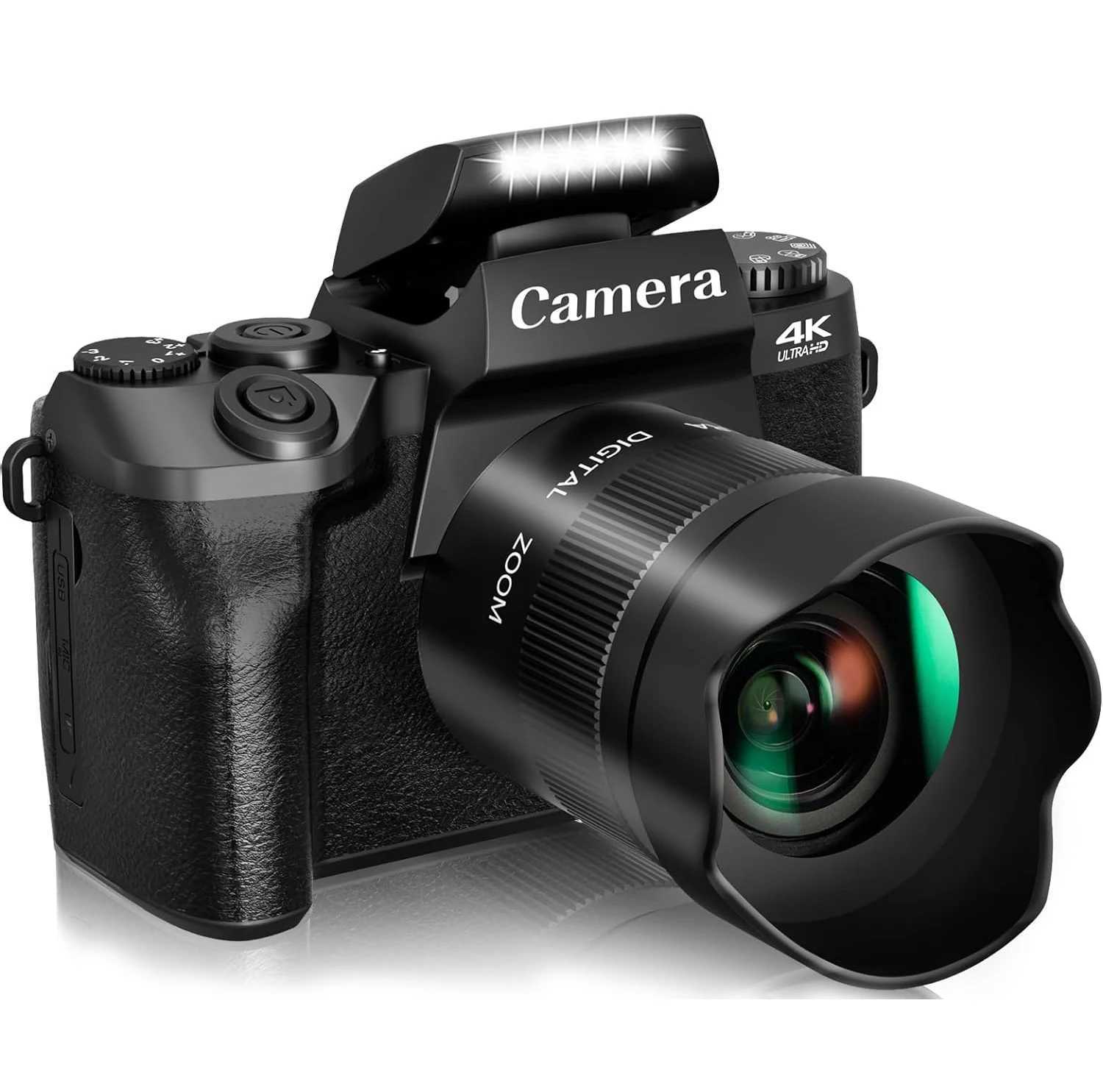 2024 16X Zoom 64MP DSLR HD WIFI Cameras 4.0 Touchscreen 4K Digital for Tiktok Photography Video Live Streaming Vlogging Z250220
