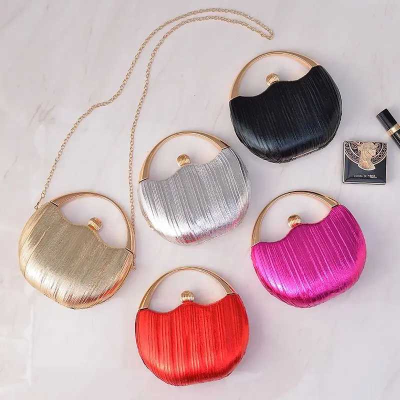 Clutch Bag Luxury Handbags For Women Elegant Round Shoulder Bag Female Small Party Evening Clutch Bag Purse Main Bag Z250220
