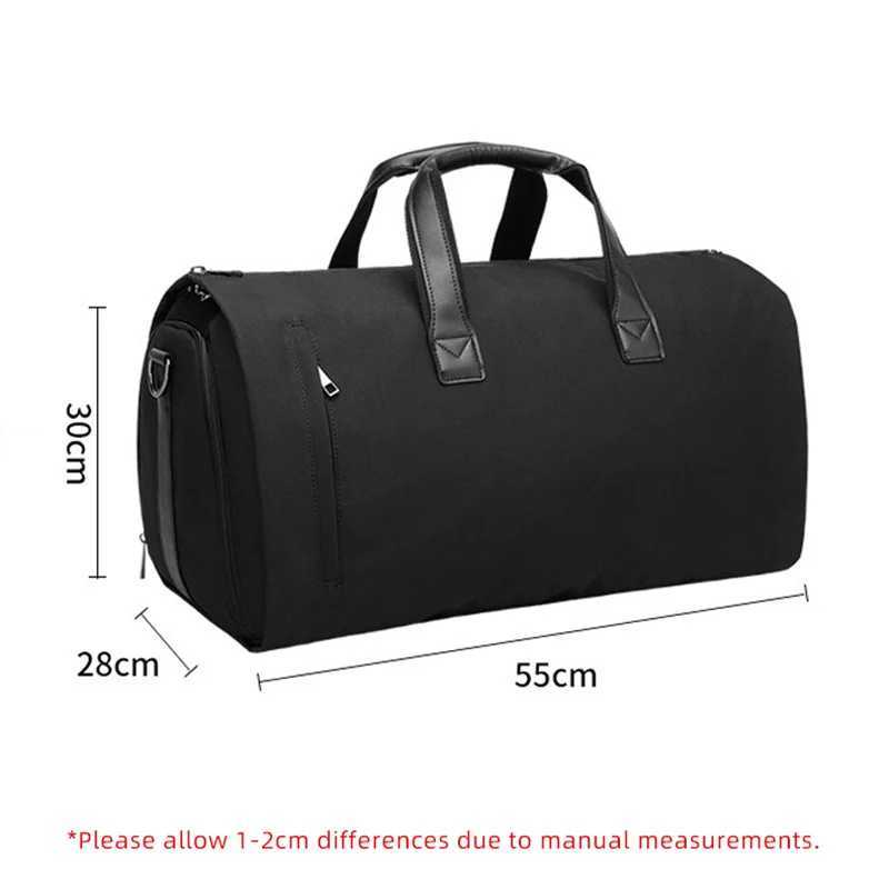Convertible Garment Bags for Travel Large Capacity Duffel Bag with Shoe Pouch Weekend Business Trip Luggage Carry On Tote XM130 Y250221