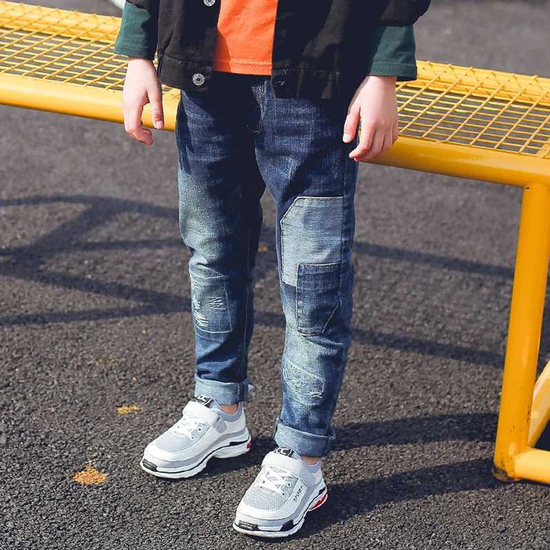IENENS Kids Boys Clothes Skinny Jeans Classic Pants Children Infant Denim Clothing Bottoms Baby Trousers 4 5 6 7 8 9 10 11 Years Z250220