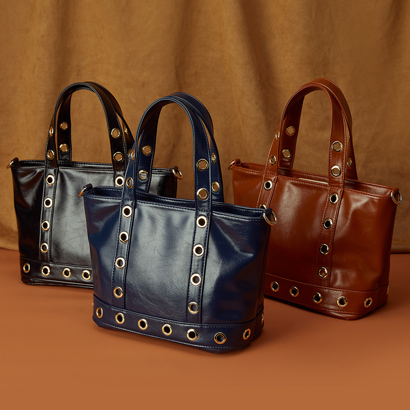 Women's PU Tote Bag - Large Capacity Shoulder Commuter Bag with Simple Design