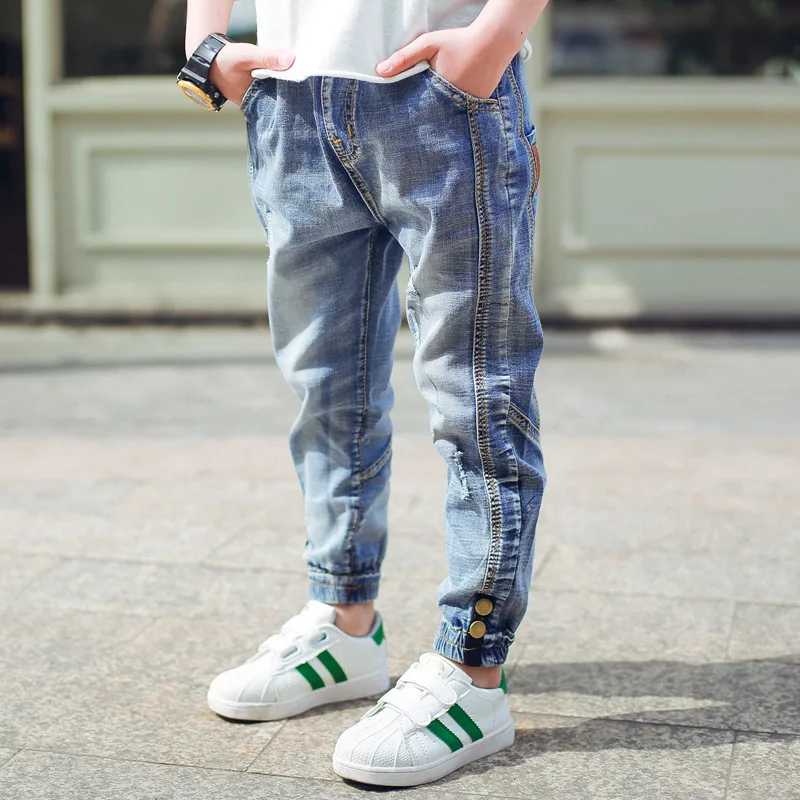 Teen Boys Jeans 2022 Autumn Spring Jeans For Boys Pants Fashion Children Clothing Denim Trousers Kids Pants 4 6 8 10 12 13 Years Z250220