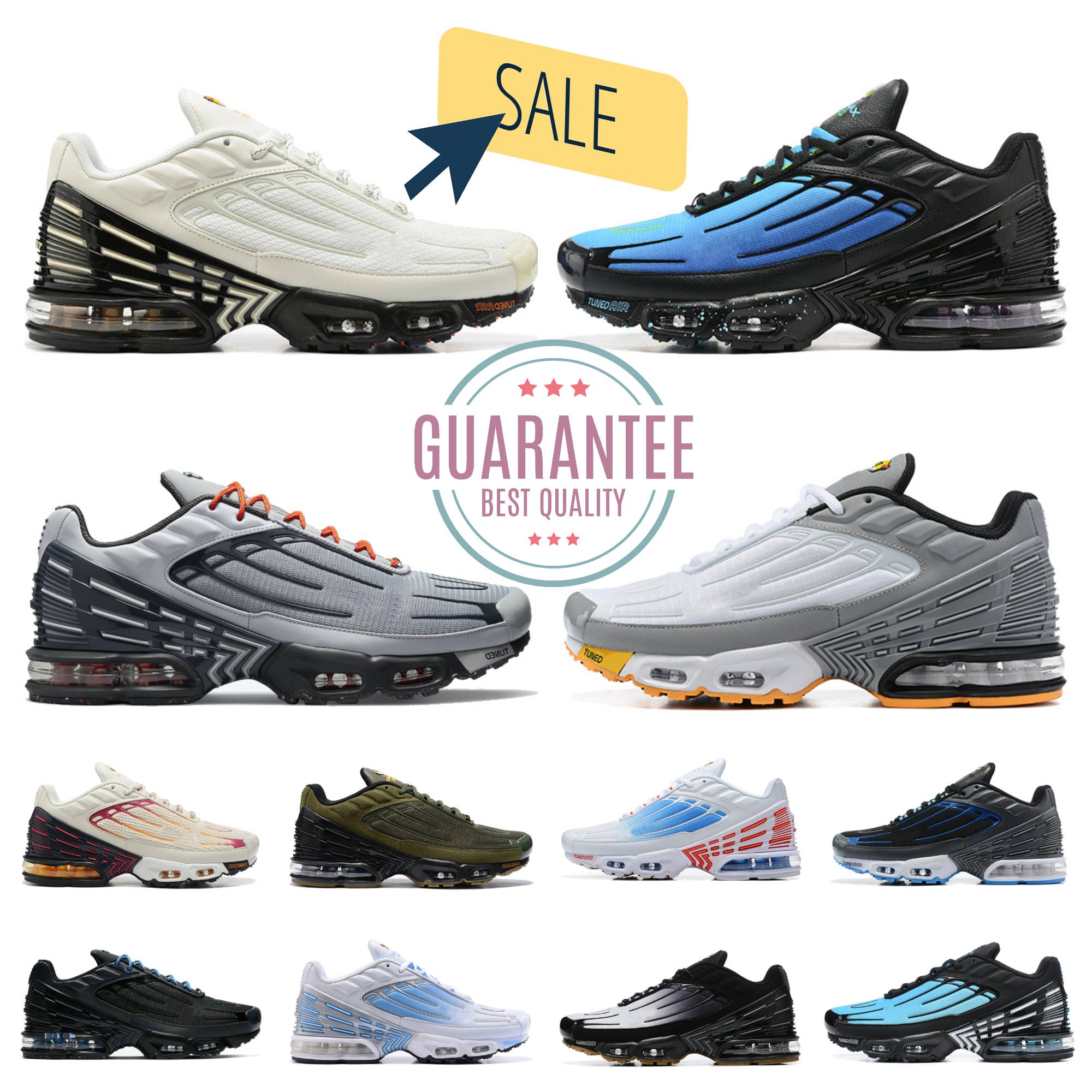 Tn Plus 3 Designer Running Shoes Men Women Triple White Black Sky Blue Gradient Dusk Unity tns Plus Tennis Breathable Chaussures TN Mens Trainers Outdoor Sneakers