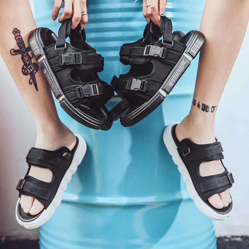New Arrival New Mens Sandals Summer Comfortable Breathable Beach Slippers Lightweight Anti-Slip Roman Shoes Outdoor Flip Flop Sandals T250220