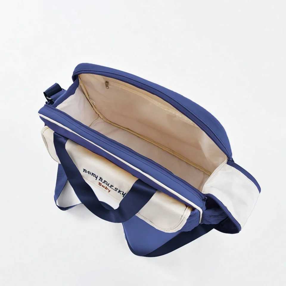New Fashionable Embroidered One Shoulder Mommy Bag with Large Capacity and Multi function Leaning Urinary Bag for Going Out X250220