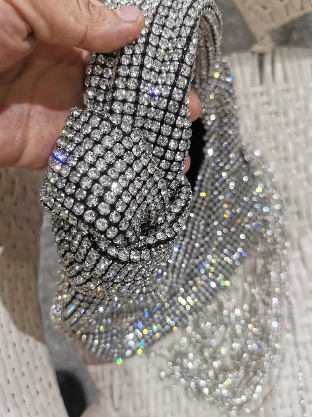 Rhinestone Box Bag Bridal Wedding Wallet Party Dance Ball Sparkling Bow Handbag Womens Evening Bag Z250220