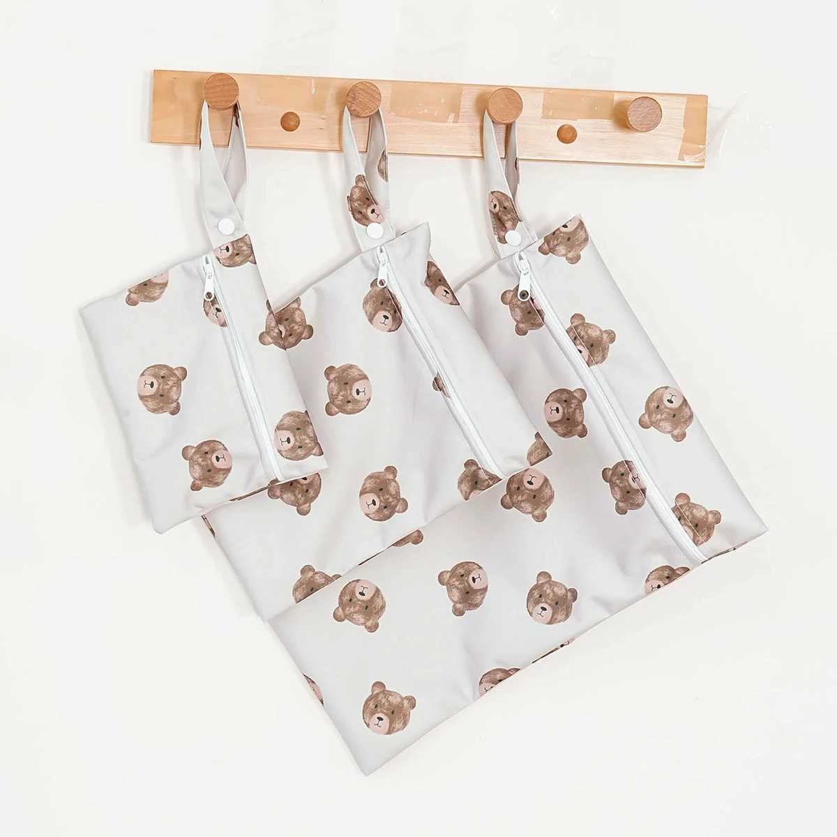 Elinfant 3PCS Portable Wet Dry Bag For SwimsuitsWaterproof Diaper Bags For Cloth DiapersWashable Reusable Storage Bag X250220