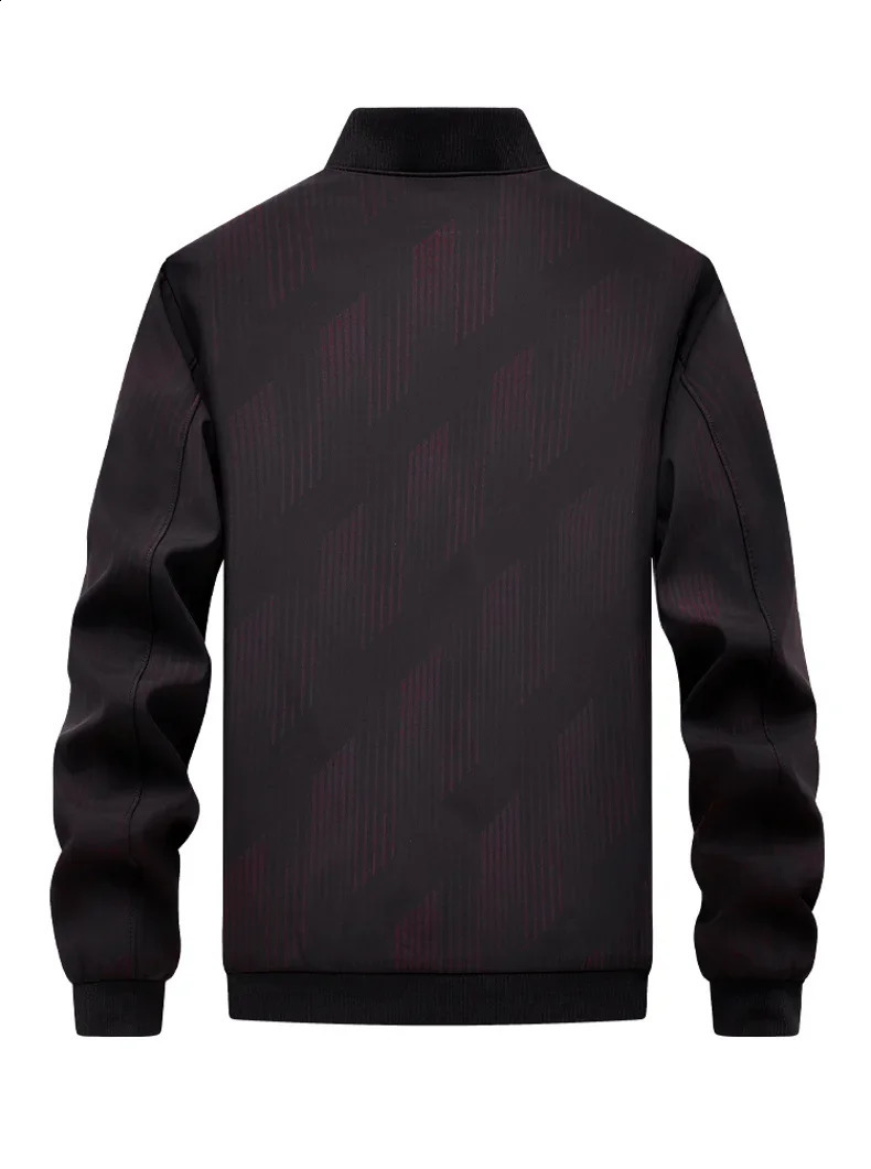 Autumn Mens Long Sleeve Zipper Casual Jacket Stand Up Coats Sport Outdoor Sweatwear Spring Thin Baseball Collar 250213