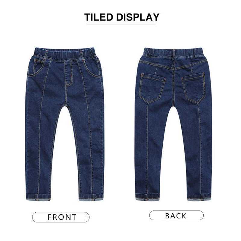 IENENS 5-11Y Young and Fashionable Denim Pants for Boys Ultra Thin Straight Jeans for Boys Casual Trousers for Children Classic Bottom Z250220