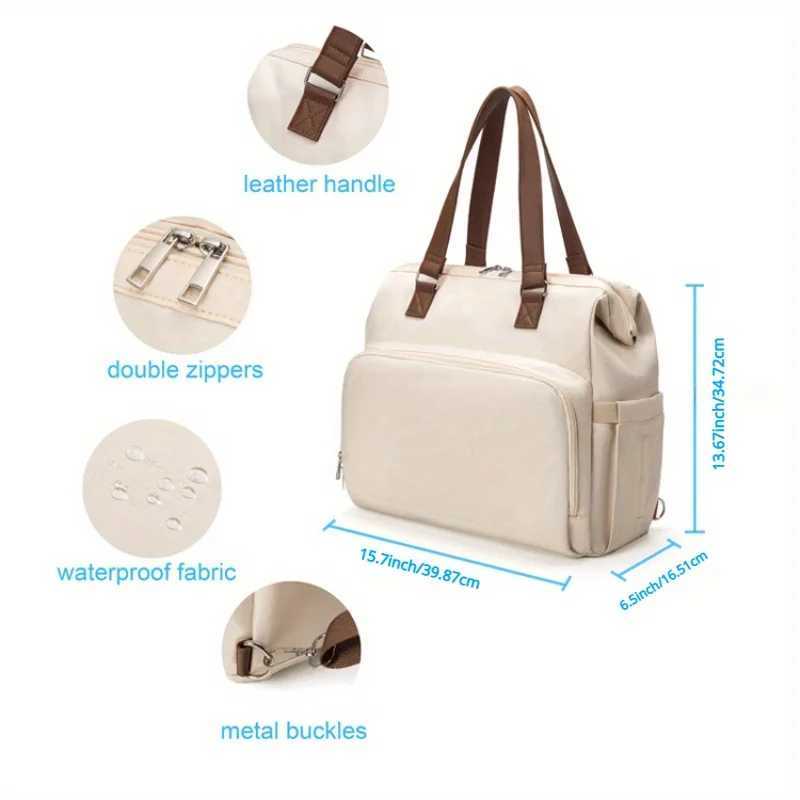 Mummy Bag New Large Capacity Multi-function Three-way Diagonal Span Insulation Maternity Package Baby Bag Mummy Bag Backpack X250220