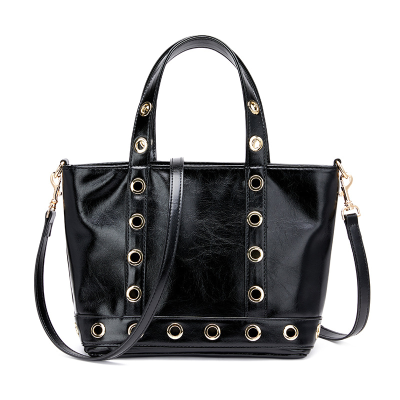 Women's PU Tote Bag - Large Capacity Shoulder Commuter Bag with Simple Design