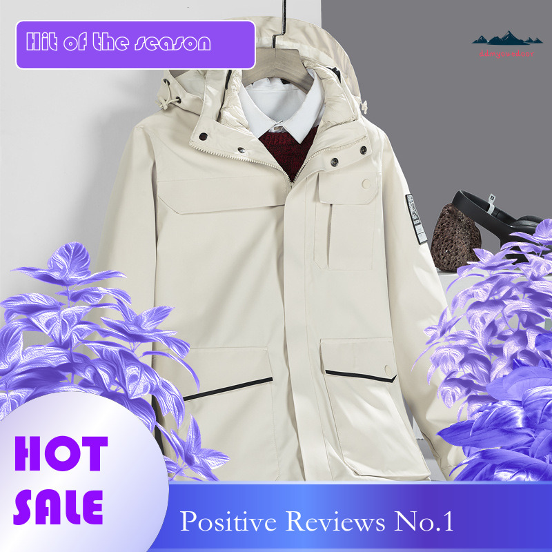 Ddmyoutdoor Group Purchase Outdoor Down Men s Camouflage Three In One Two Piece Set Detachable Winter Women s Mountaineering Jacket Jackets