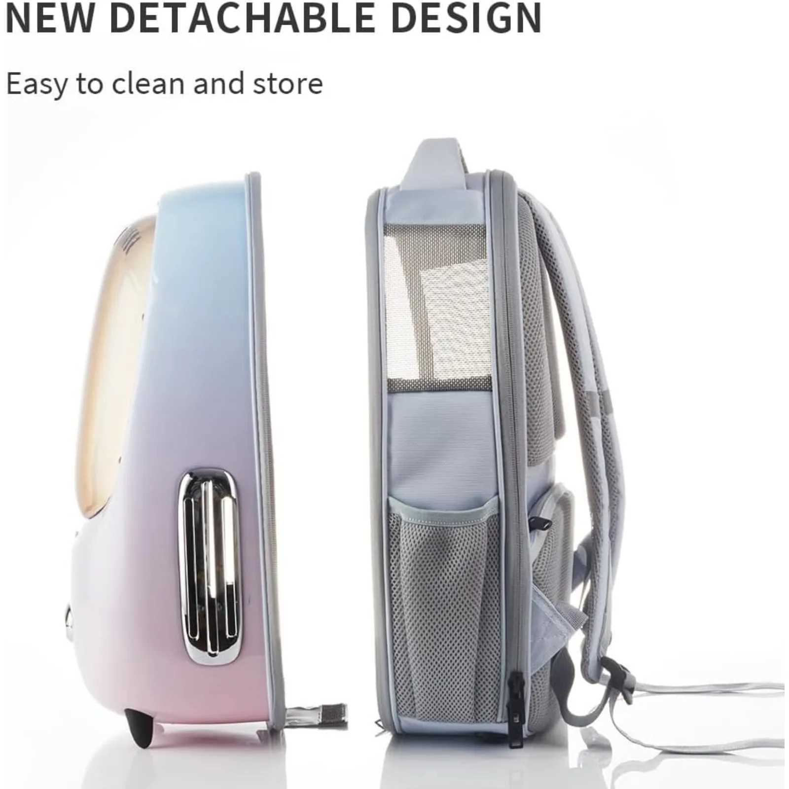 Dog Travel Bowls Bags US Cat Backpack Carrier with Inbuilt Fan LightAirline-Approved Pet Backpack Bubble for Kitty Small DogDetachable Dog H250220