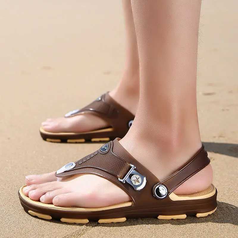 New Arrival Mens Flip Flops Beach Slippers Sandals Summer Casual For Men Flat Shoes Antiskid Slippers Shoes Sandals Shoes Men T250220