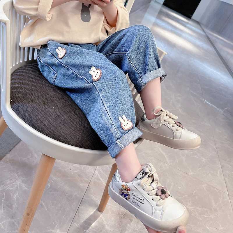 IENENS Kids Baby Girls Casual Clothes Jeans Trousers Toddler Infant Denim Clothing Pants Children Bottoms 1 2 3 4 5 6 7 Years Z250220
