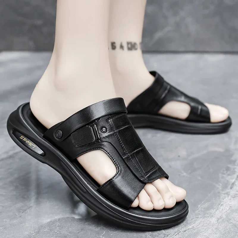 New Arrival Summer Fashion Men Sandals Man Beach Leather Sandals Luxury Sandals Men Outdoor Beach Casual Shoes Cheap Male Sandals T250220