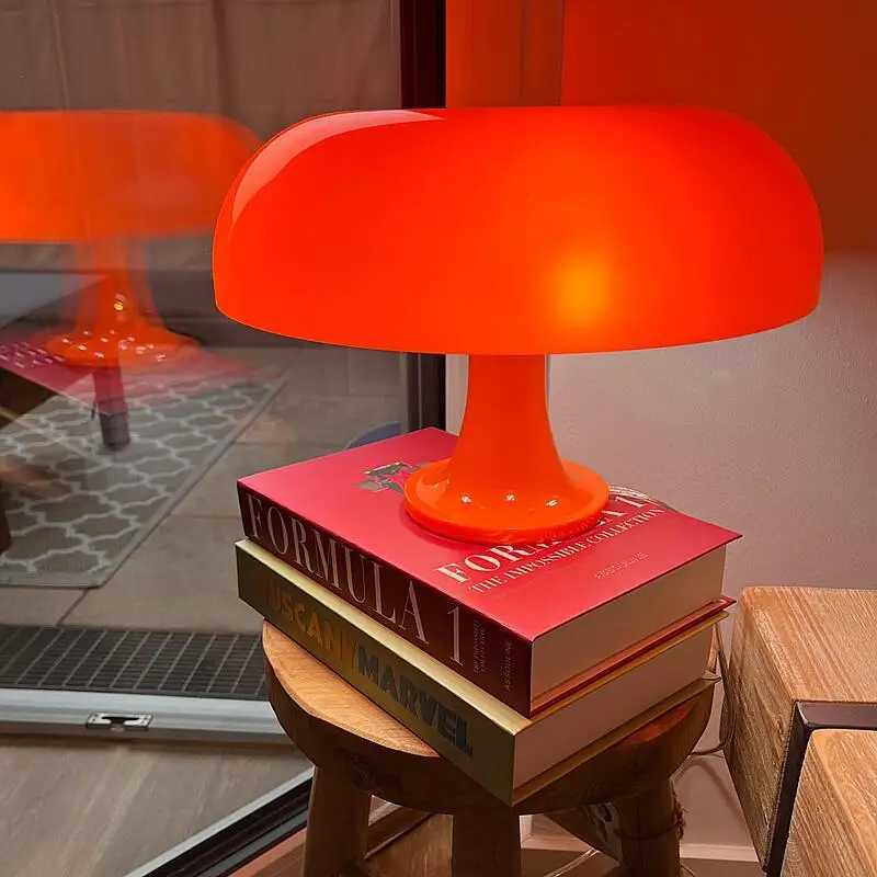 Italy Designer Led Mushroom Table Lamp for Hotel Bedroom Bedside Living Room Decoration Lighting Modern Minimalist Desk Lights Z250220