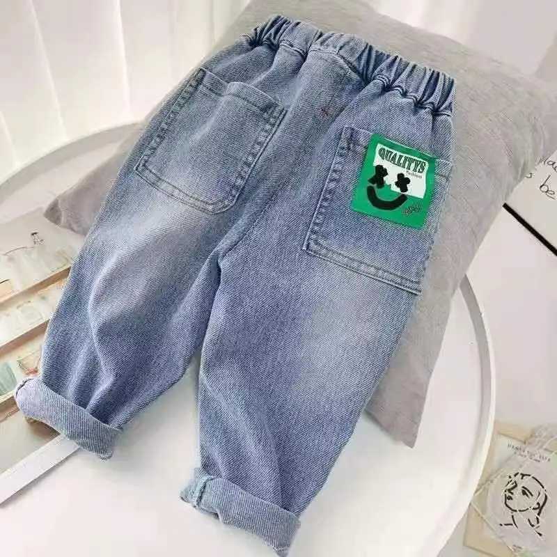 Boys jeans spring/summer new childrens clothing casual soft jeans Korean boys baby pants 2 4 6 8Y Z250220