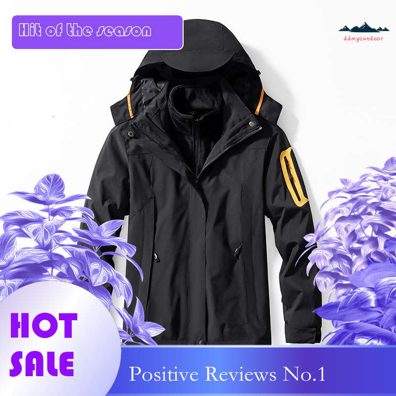 Ddmyoutdoor Outdoor Assault For Autumn Winter Men s Women s Three In One Detachable Mink Fur Inner Lining Couple Windproof And Waterproof Hiking Suit 